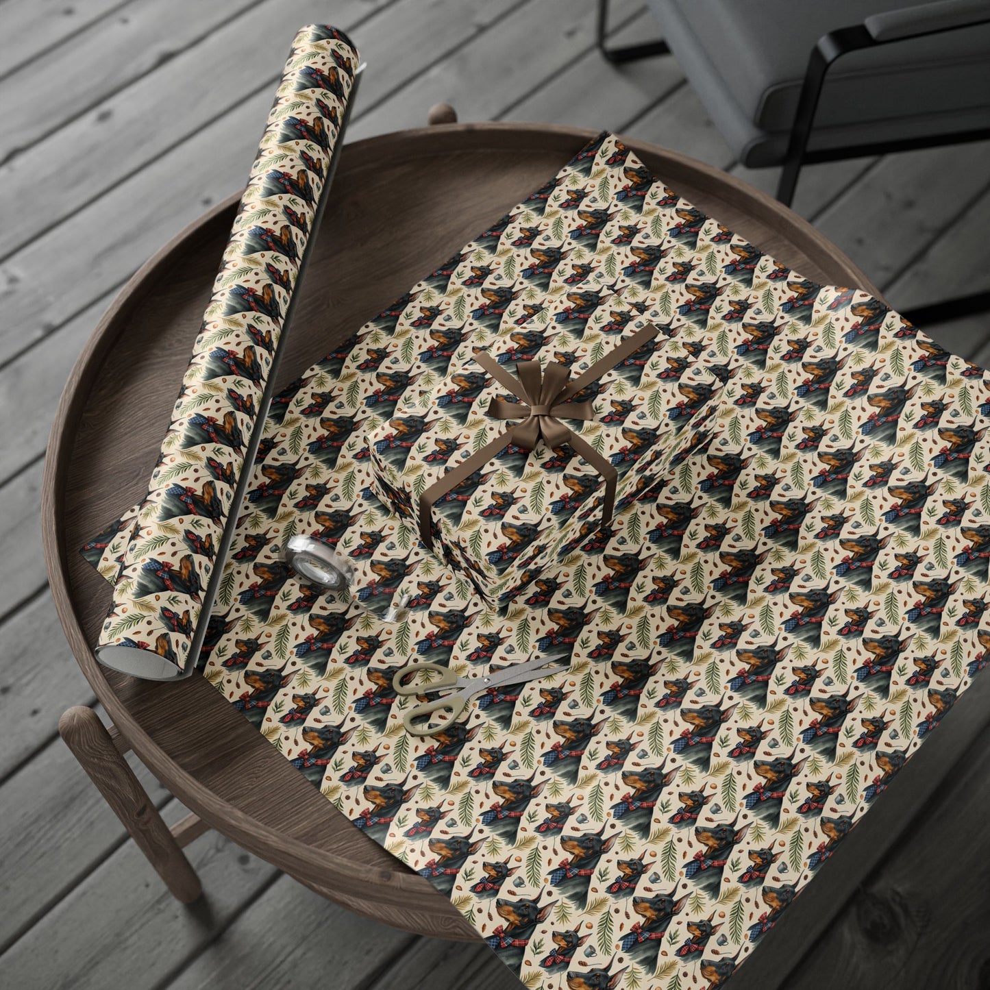 Dapper Doberman Wrapping Paper