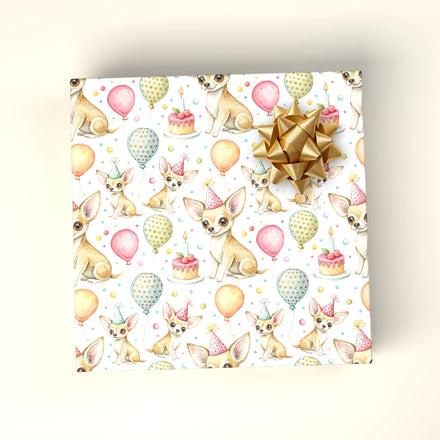 Chihuahua Birthday Wrapping Paper