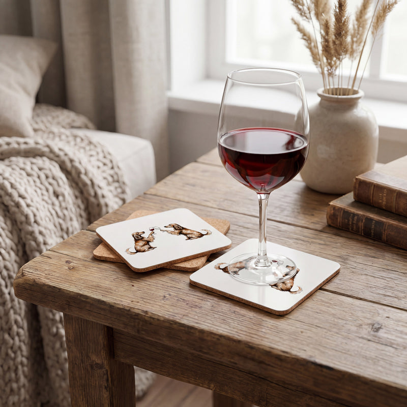 Cocker Spaniel coaster set