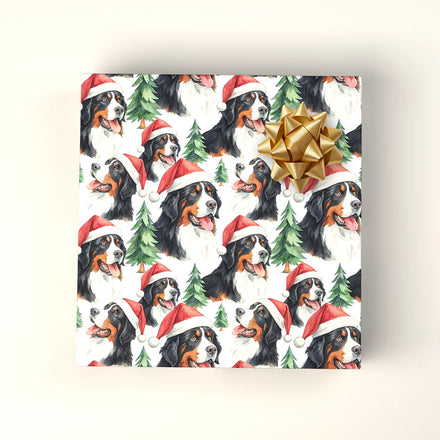 Santa Paws: Bernese Mountain Dog Christmas Wrapping Paper