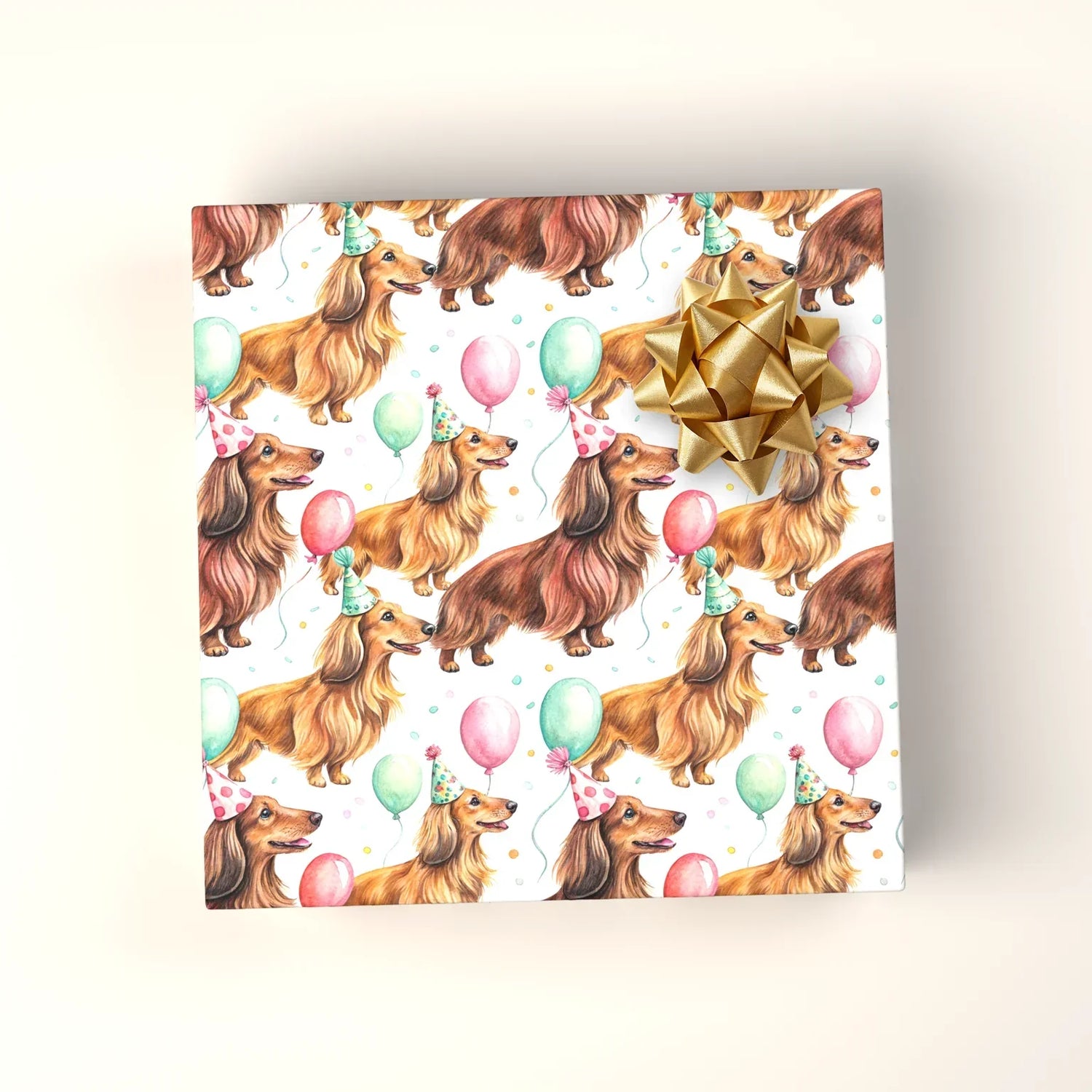 Birthday - wrapped gift box mockup