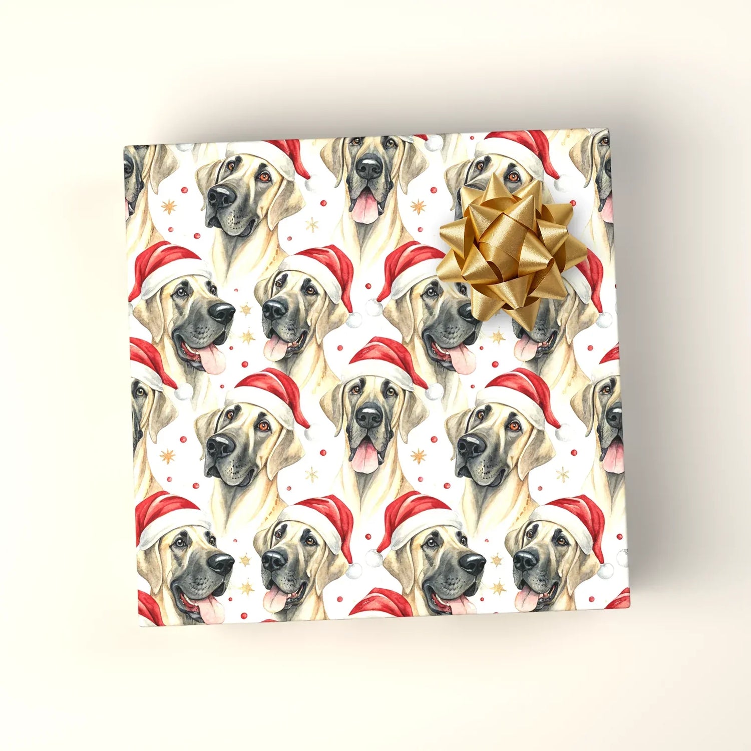 Christmas - wrapped gift box mockup