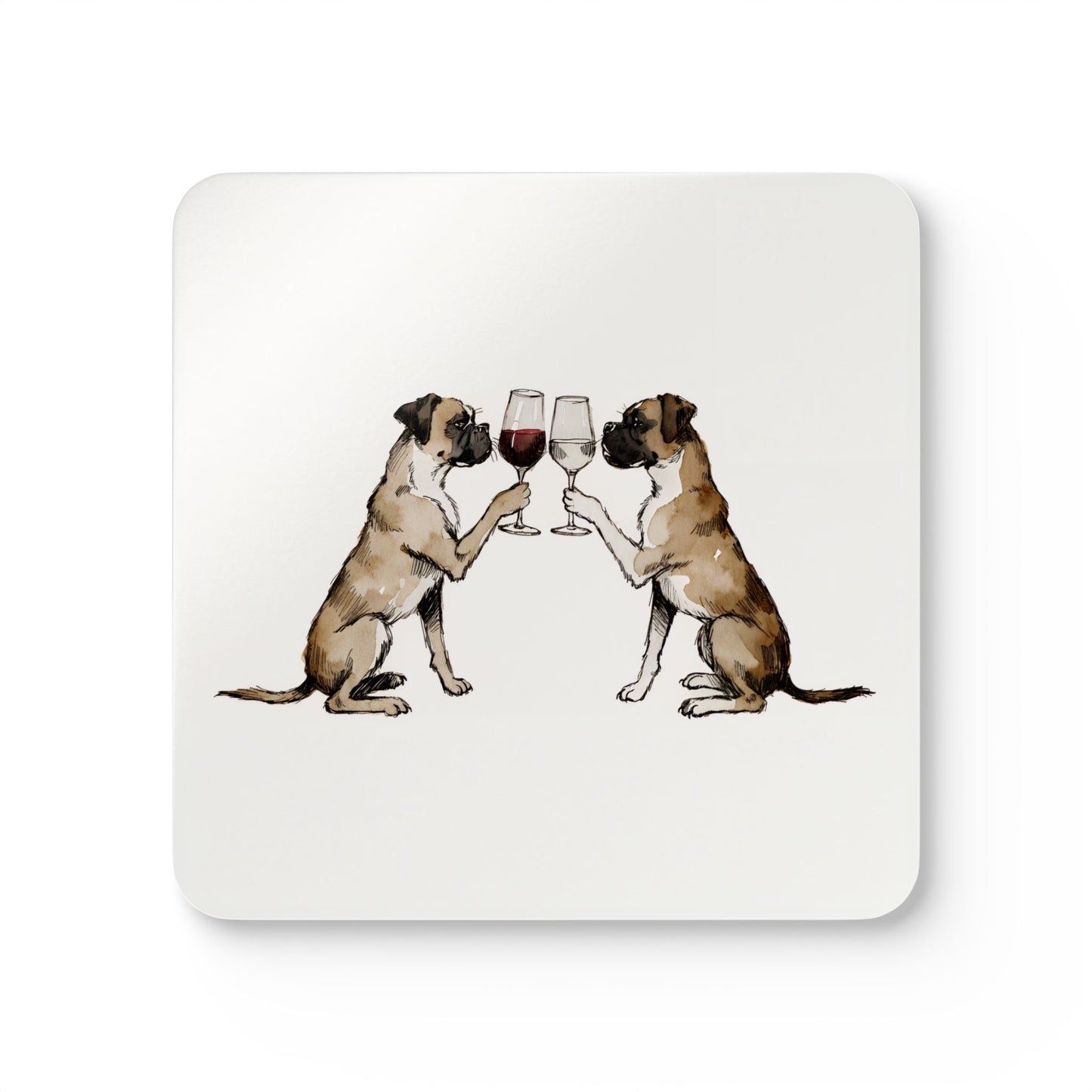 Happy Hour Boxer Coaster Set