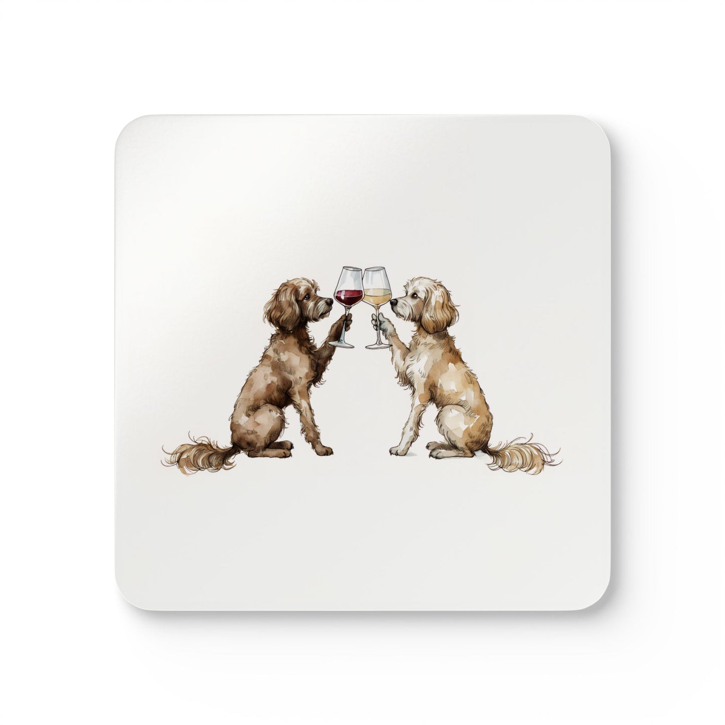Happy Hour Cavapoo Coaster Set