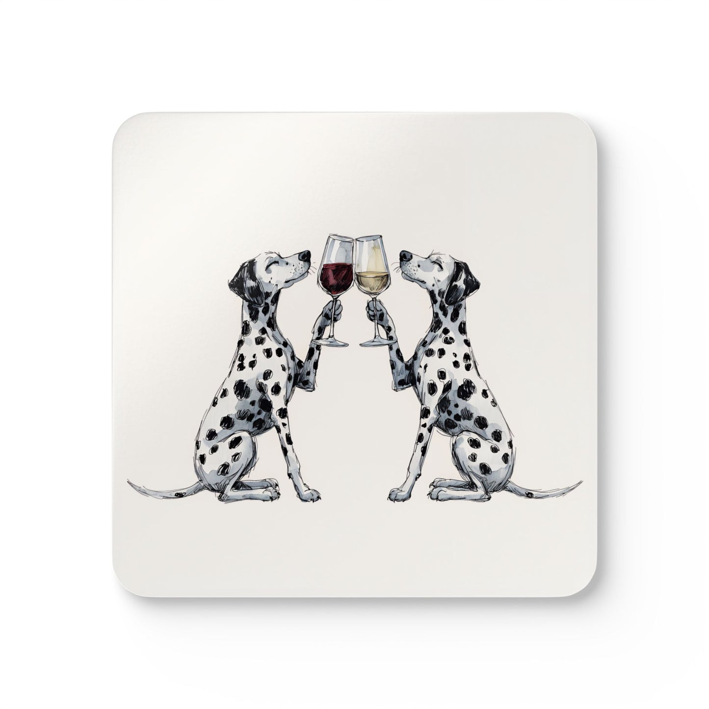 Happy Hour Dalmatian Coaster Set