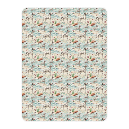 Dalmatian Beach Day Sherpa Blanket