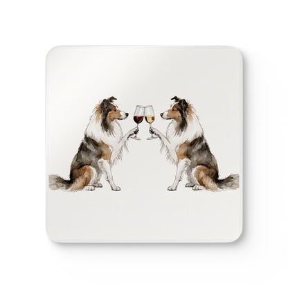 Happy Hour Sheltie Coaster Set