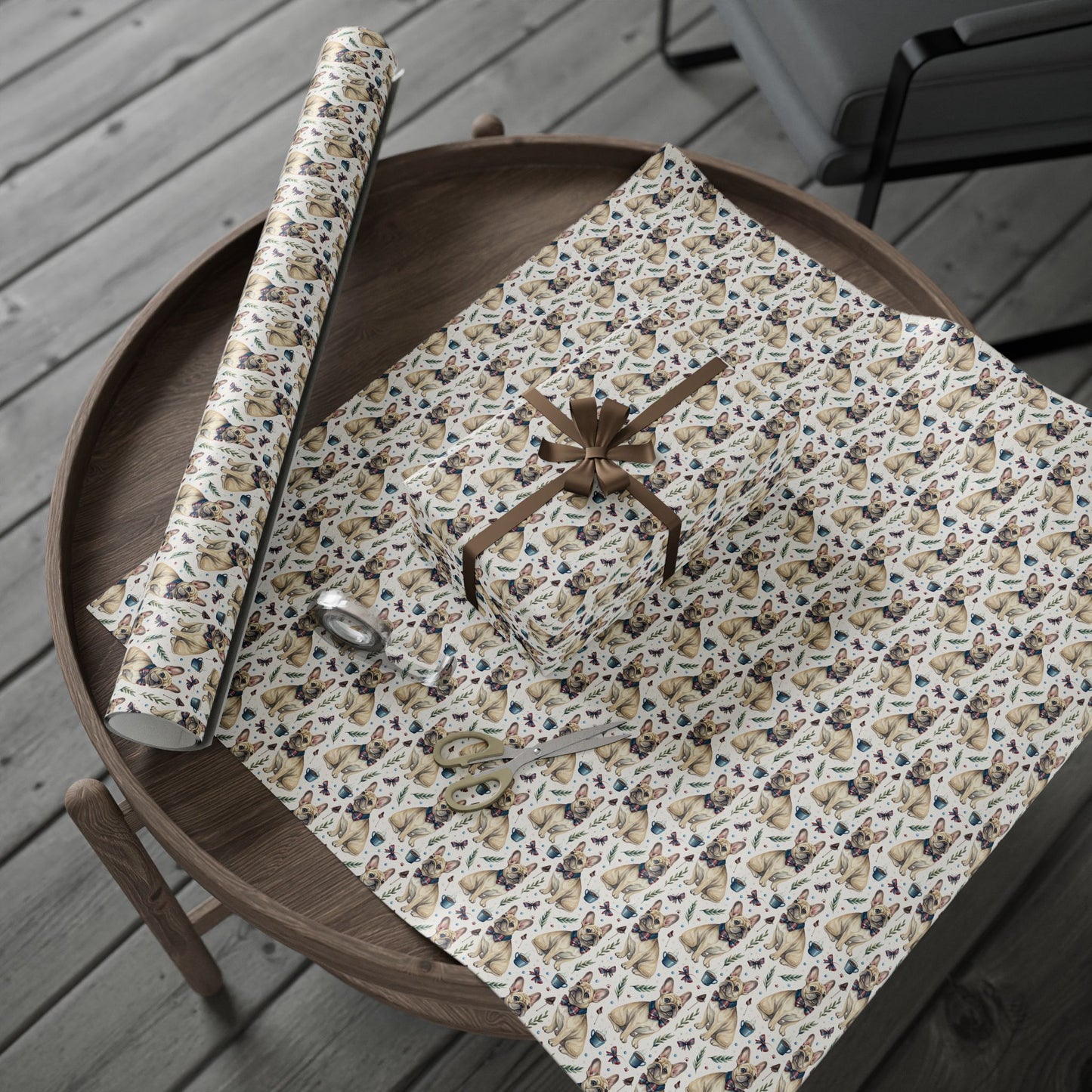 Dapper French Bulldog Wrapping Paper