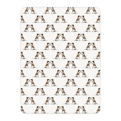 Happy Hour German Shorthaired Pointer Sherpa Blanket