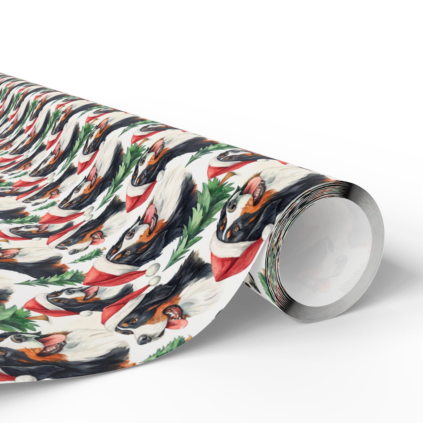 Santa Paws: Bernese Mountain Dog Christmas Wrapping Paper
