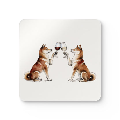 Happy Hour Shiba Inu Coaster Set