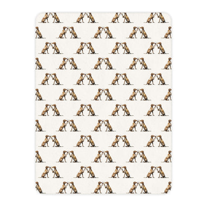 Happy Hour Vizsla Sherpa Blanket
