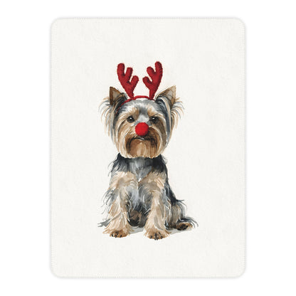 Reindog Yorkshire Terrier Sherpa Blanket