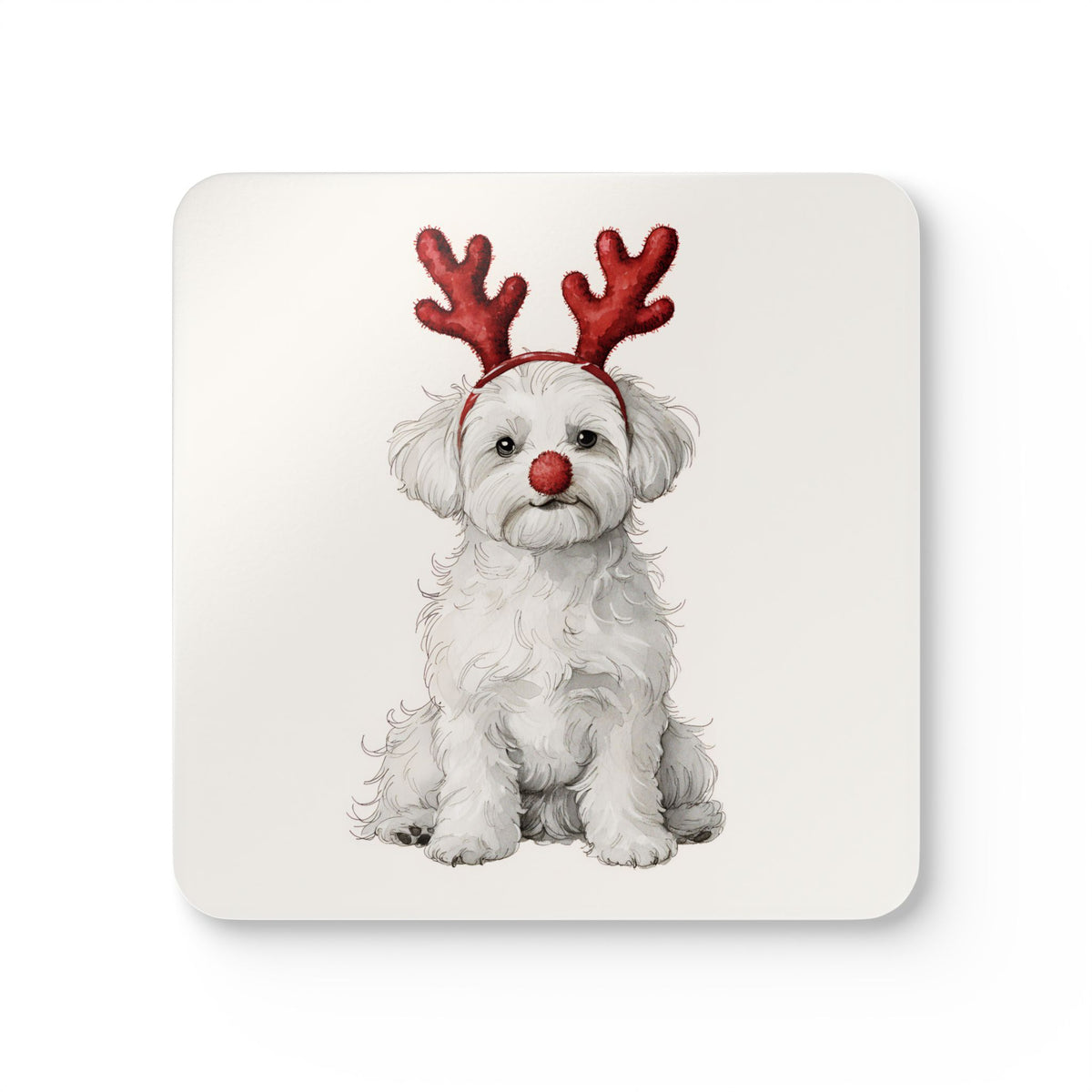 Reindog Maltipoo Coaster Set