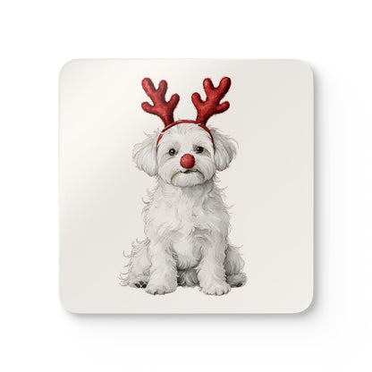 Reindog Maltipoo Coaster Set