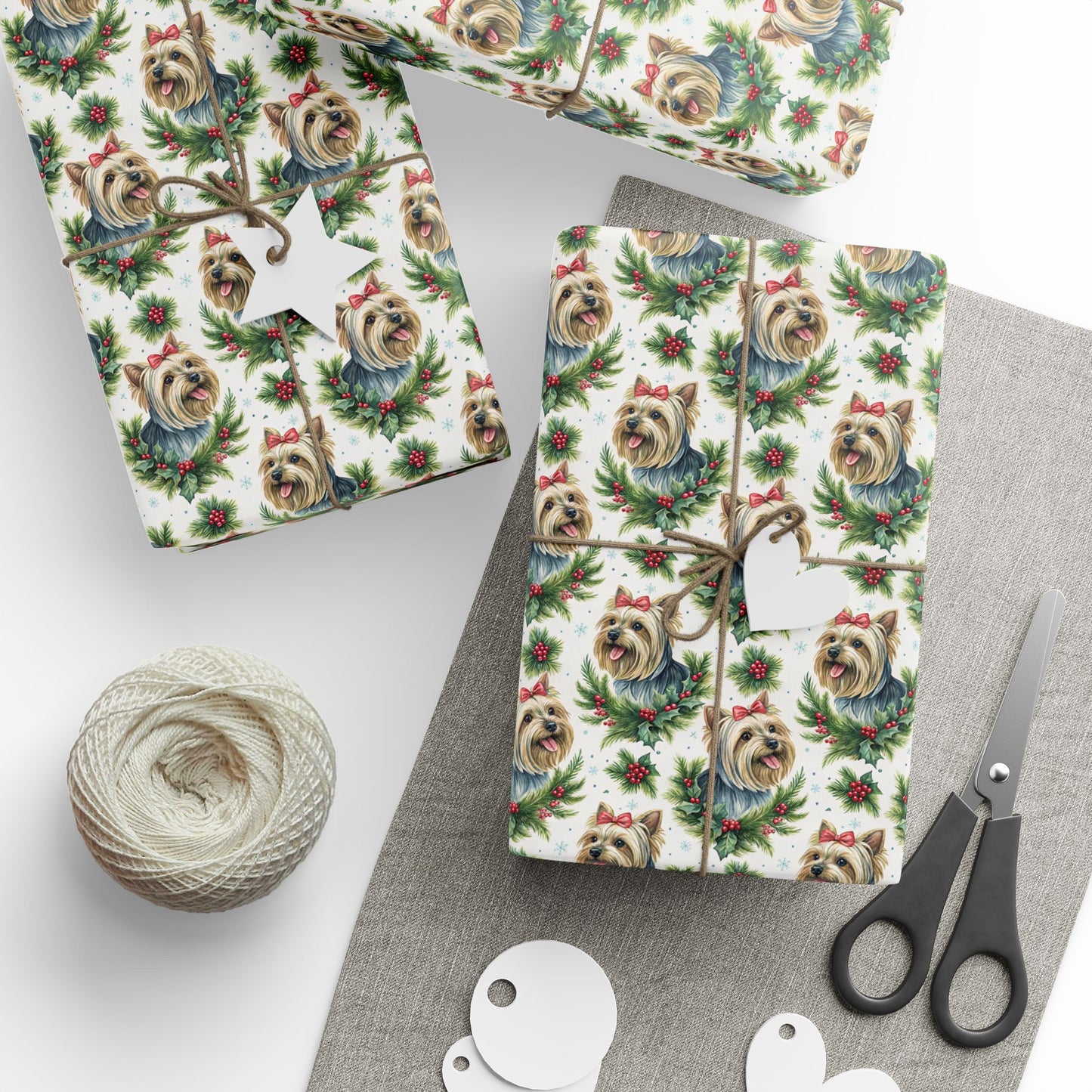 Yorkshire Terrier Christmas Wrapping Paper