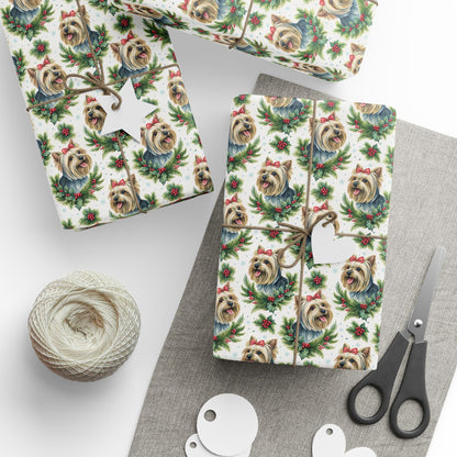 Yorkshire Terrier Christmas Wrapping Paper