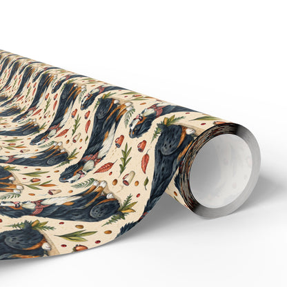 Autumn Bernese Mountain Dog Wrapping Paper