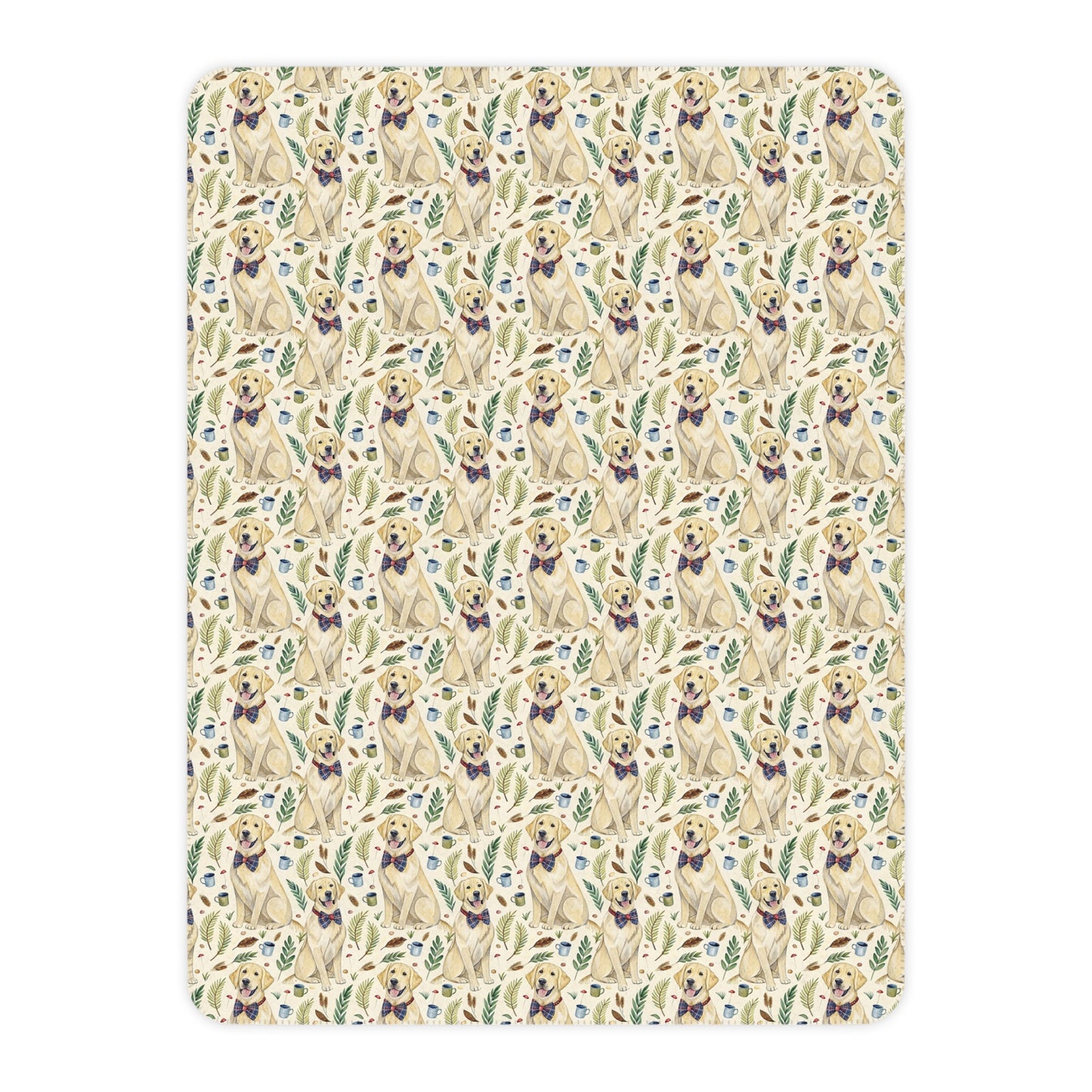 Dapper Labrador Retriever Sherpa Blanket