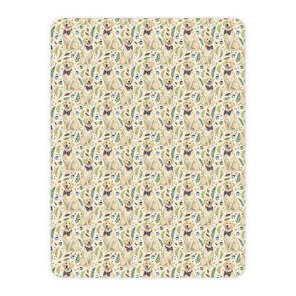 Dapper Labrador Retriever Sherpa Blanket