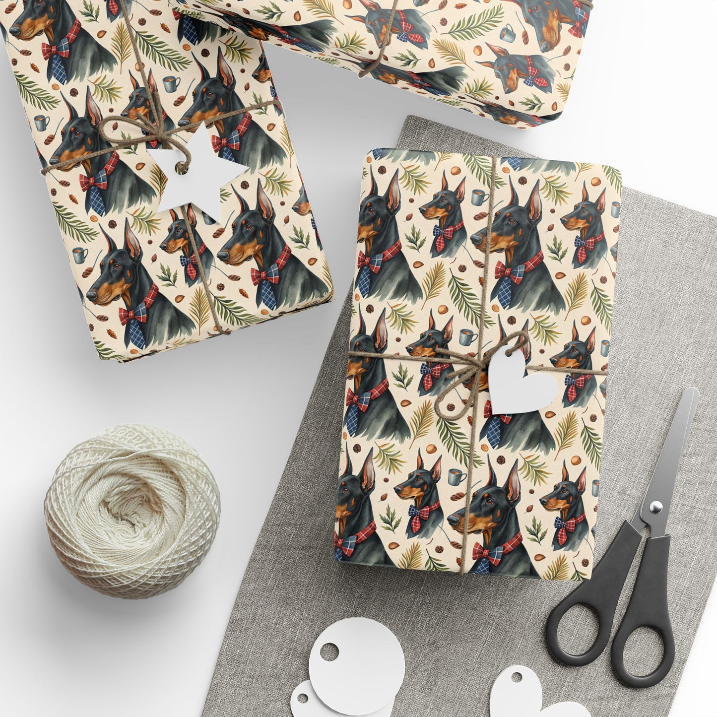 Dapper Doberman Wrapping Paper