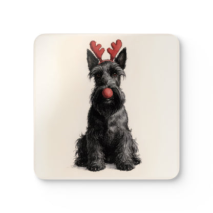 Reindog Scottish Terrier Coaster Set