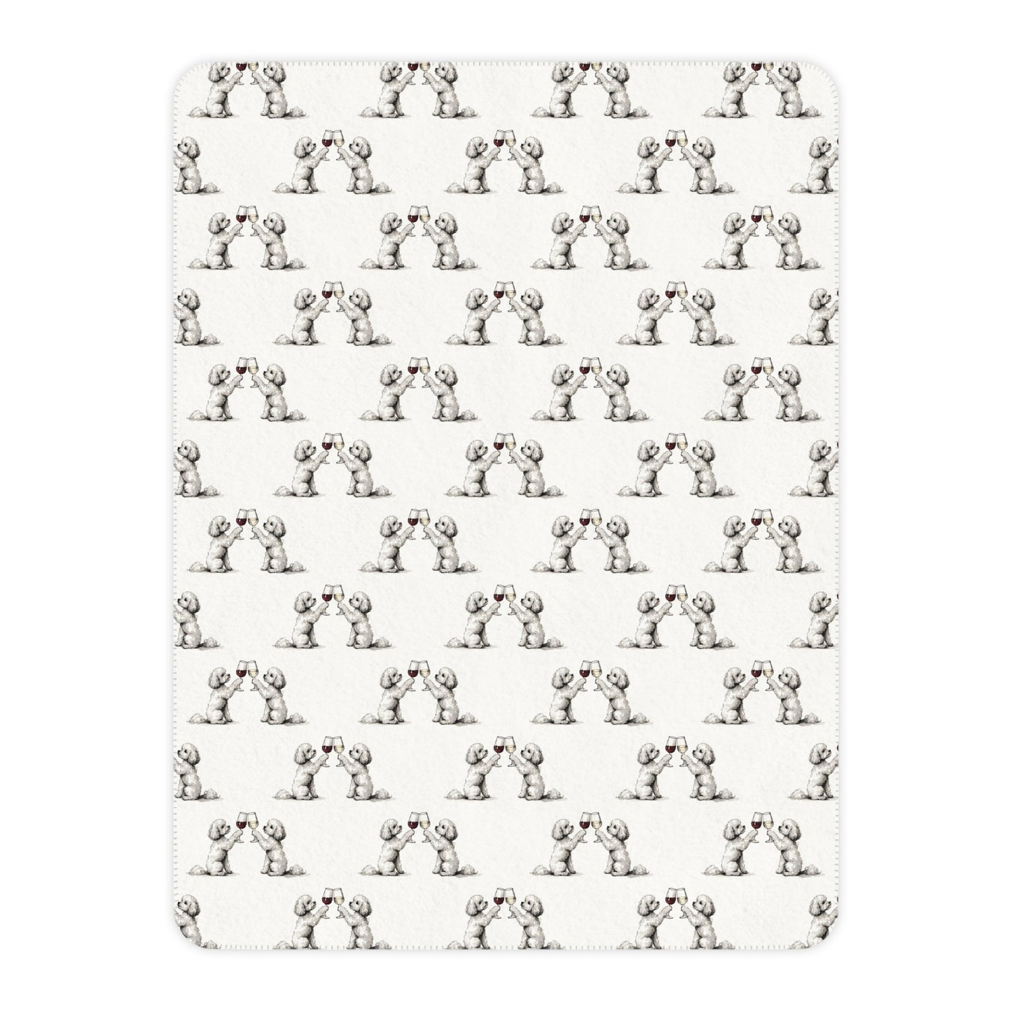 Happy Hour Maltipoo Sherpa Blanket