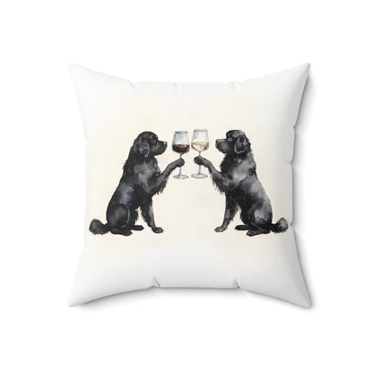 Happy Hour Newfoundland Throw Pillow