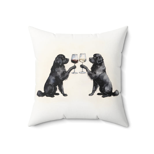 Happy Hour Newfoundland Throw Pillow