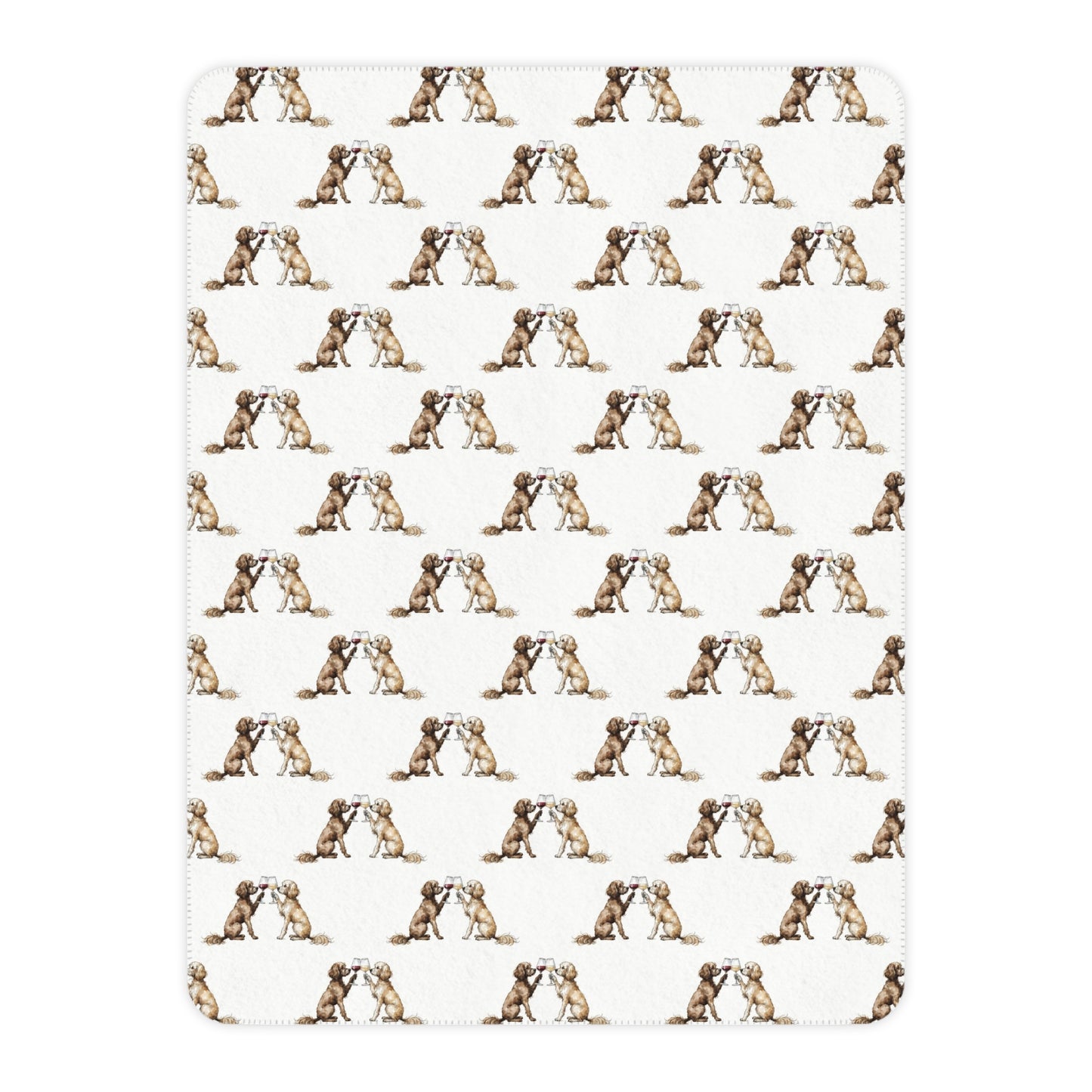 Happy Hour Cavapoo Sherpa Blanket