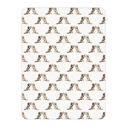 Happy Hour Cavapoo Sherpa Blanket