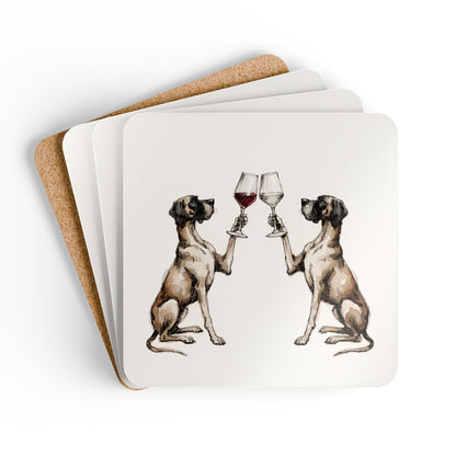 Happy Hour Great Dane Coaster Set