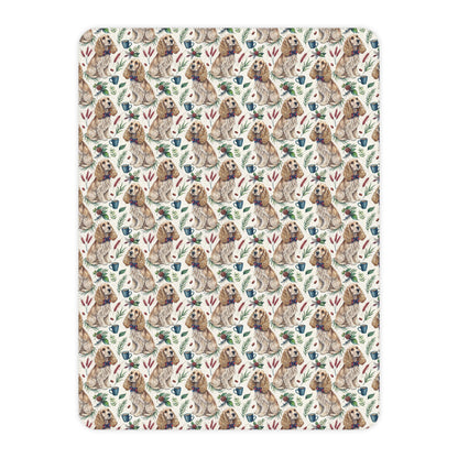 Dapper Cocker Spaniel Sherpa Blanket
