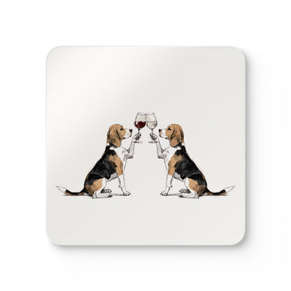 Happy Hour Beagle Coaster Set