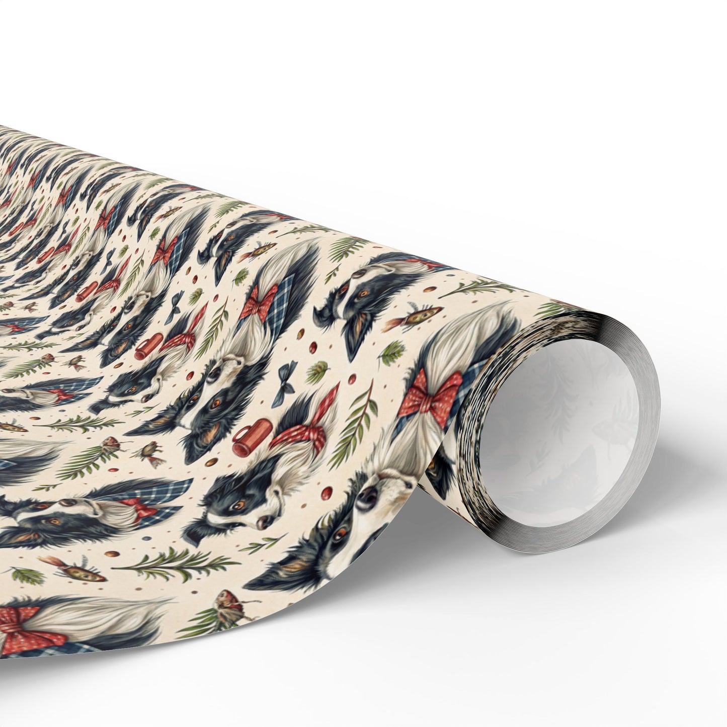Dapper Border Collie Wrapping Paper