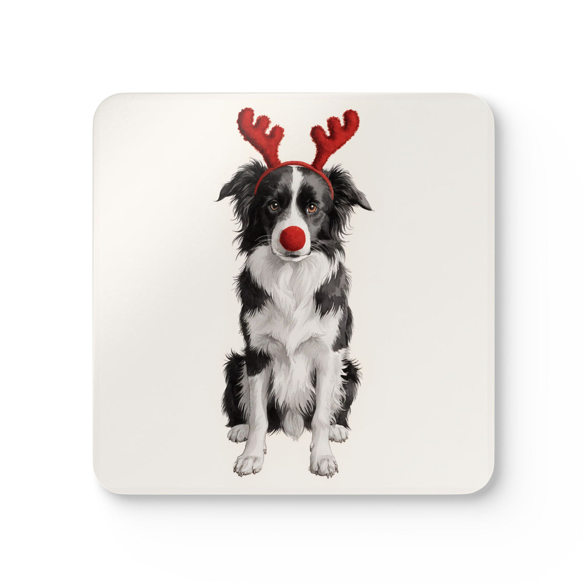 Reindog Border Collie Coaster Set