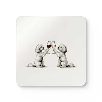 Happy Hour Maltipoo Coaster Set