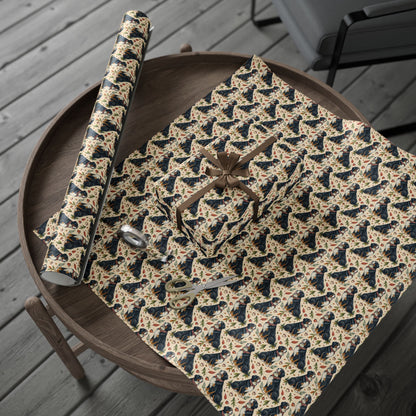 Autumn Bernese Mountain Dog Wrapping Paper