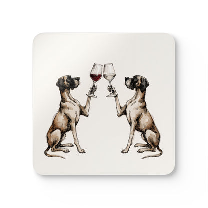 Happy Hour Great Dane Coaster Set