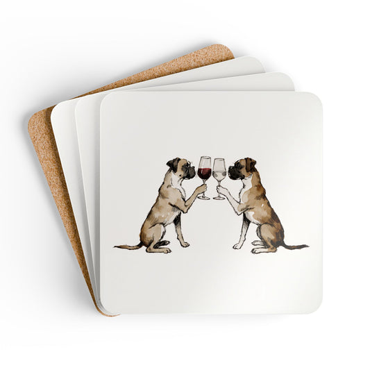 Happy Hour Boxer Coaster Set