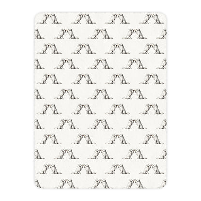 Happy Hour Great Pyrenees Sherpa Blanket