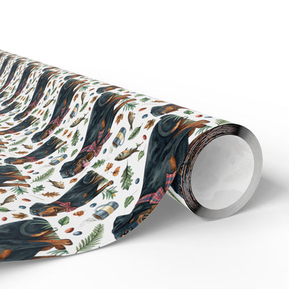 Cozy Rottweiler Wrapping Paper