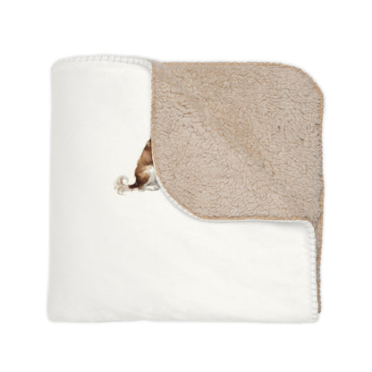 Happy Hour Cavalier King Charles Spaniel Sherpa Blanket