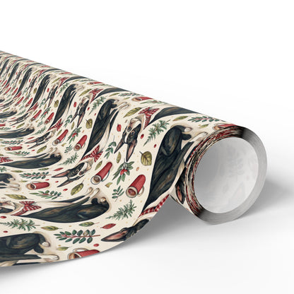 Dapper Boston Terrier Christmas Wrapping Paper