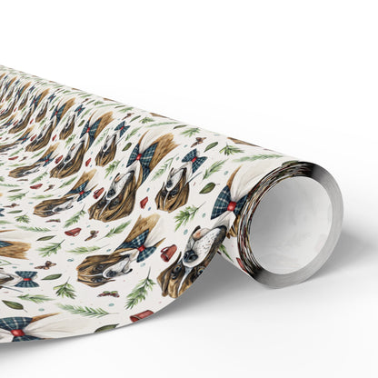 Dapper Boxer Wrapping Paper — Bow Tie & Botanicals
