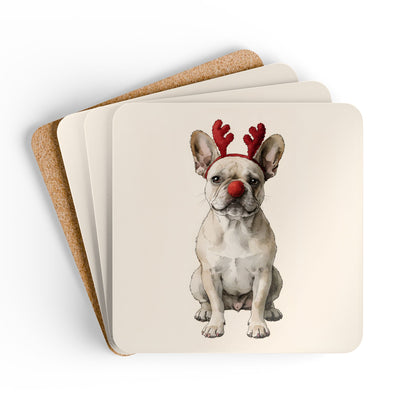 Reindog French Bulldog Coaster Set