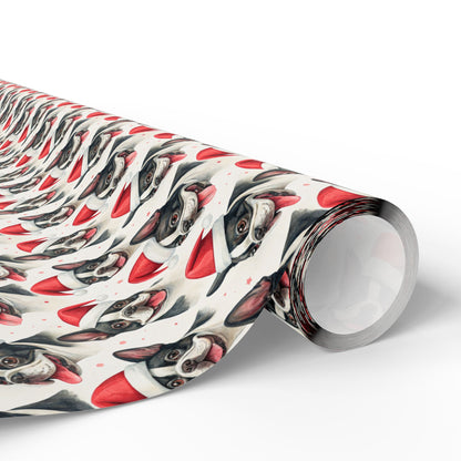 Santa Paws: French Bulldog Christmas Wrapping Paper