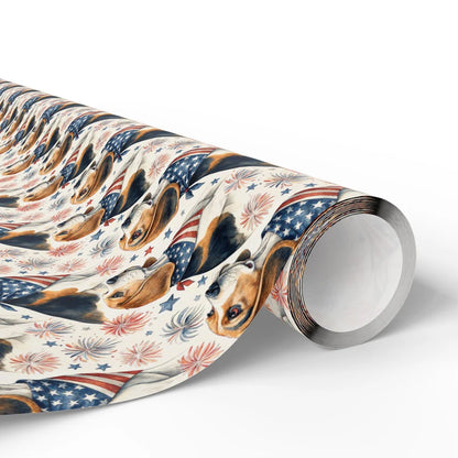 Americana Beagle Wrapping Paper — paper roll