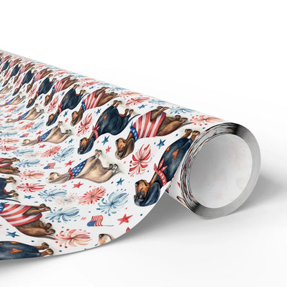 Americana Dachshund Wrapping Paper — paper roll