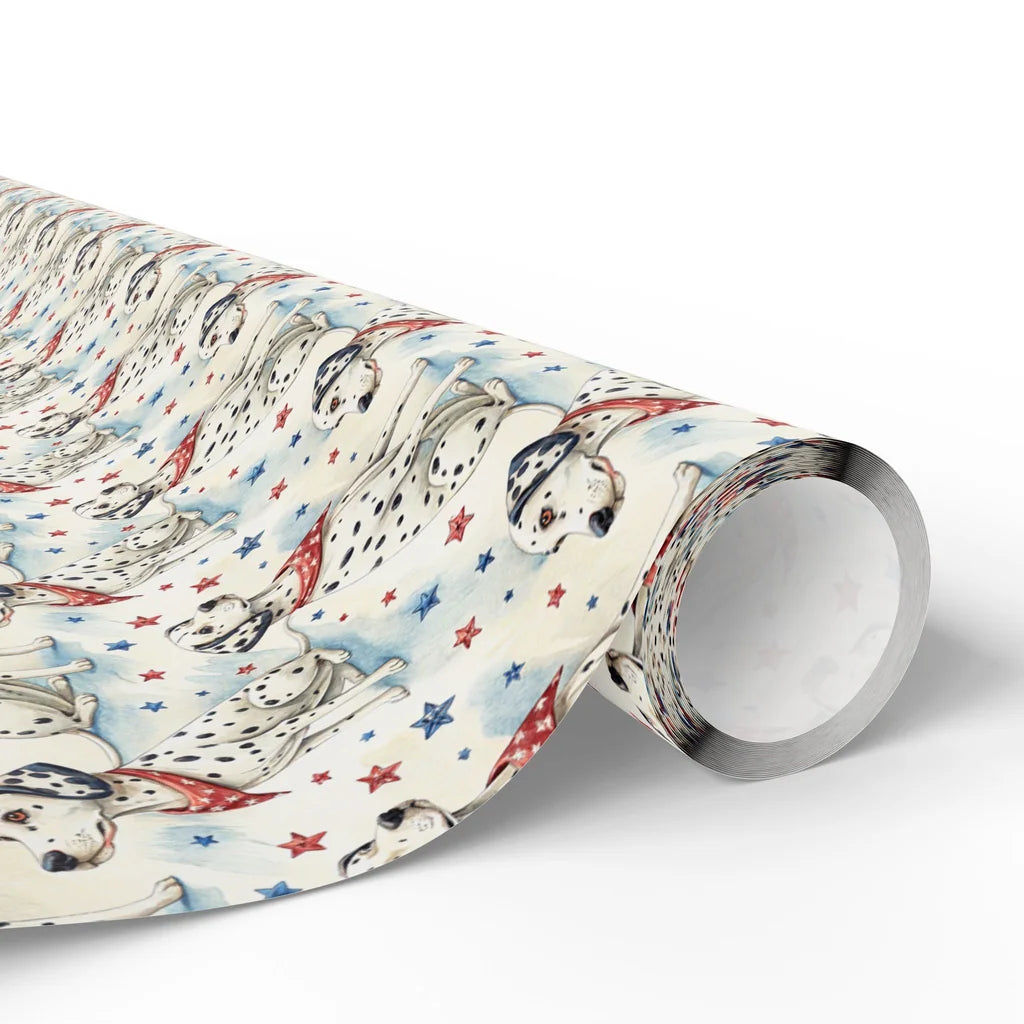 Americana Dalmatian Wrapping Paper — paper roll